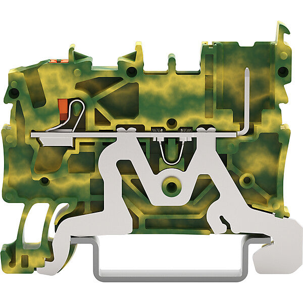 WAGO 1-Leiter/1-Pin-PE-Basiskl. Drücker,2,5mm²,gnge 2222-1207
